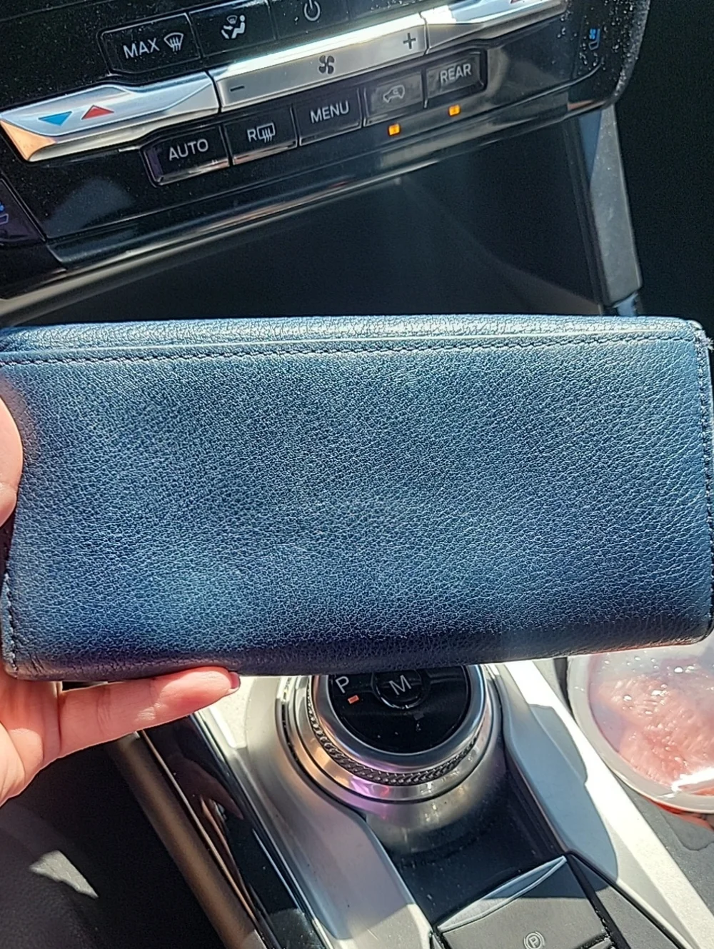 Michael Kors Navy Leather Continental Wallet